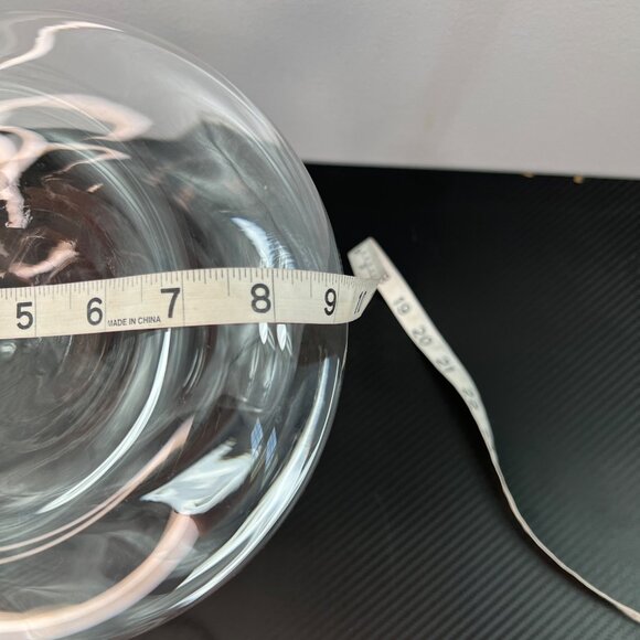 Glass Wine Decanter Carafe Vase Made In Germany Concave Bottom Wide Base - Picture 8 of 11